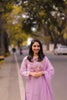 Lavender Mul Chanderi Embroidered Suit Set with Dupatta