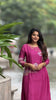 Pink Mul Chanderi Hand Embroidered Kurti Set with Mirror Work