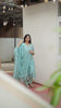 Blue Embroidered Mul Chanderi Suit Set